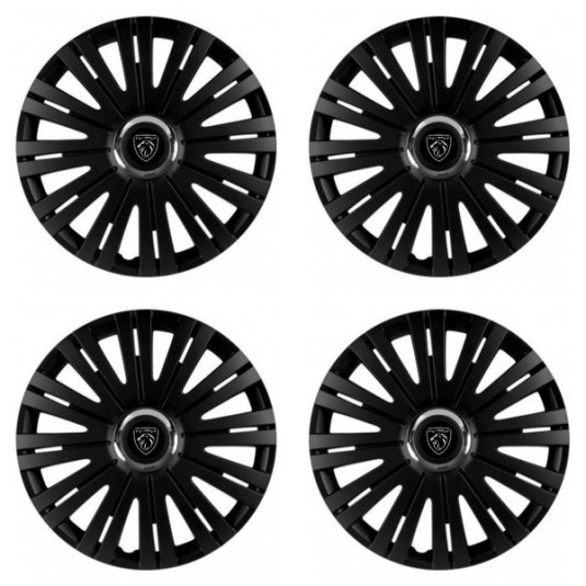 Poklice pro Peugeot (nové logo) 14 ACTIVE RC BLACK