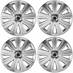 Poklice pro Peugeot (nové logo) 15 Aviator carbon silver