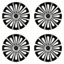 Poklice pro Peugeot (nové logo) 15 TREND silver and black