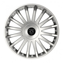 Poklice pro Peugeot (nové logo) 15 CRYSTAL silver