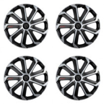 Poklice pro Peugeot (nové logo) 16 Evo black&silver