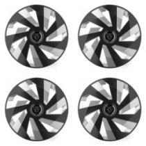 Poklice pro Peugeot (nové logo) 16 Vector RC black and silver