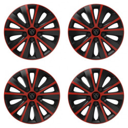 Poklice pro Peugeot (nové logo) 16 RAPIDE red and black