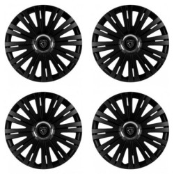 Poklice pro Peugeot (nové logo) 16 ACTIVE RC BLACK