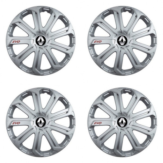 Poklice pro Renault (staršie logo) 15 Evo silver