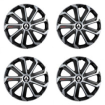 Poklice pro Renault (staršie logo) 15 Evo black&silver
