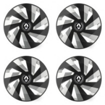 Poklice pro Renault (staršie logo) 15 Vector RC black and silver