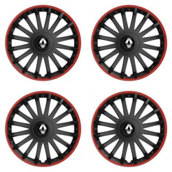 Poklice pro Renault (staršie logo) 15 CRYSTAL RO black