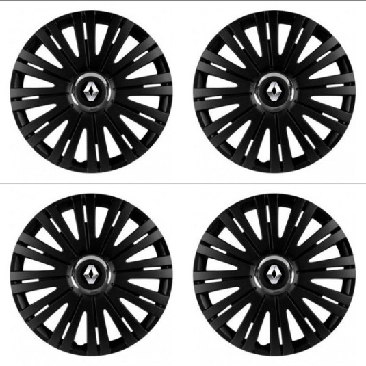 Poklice pro Renault (staršie logo) 15 ACTIVE RC BLACK