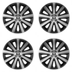 Poklice pro Renault (staršie logo) 16 Aviator carbon silver&black