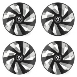 Poklice pro Renault (staršie logo) 16 Vector RC black and silver