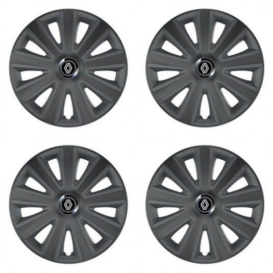 Poklice pro Renault (nové logo) 15 Aviator carbon grafite