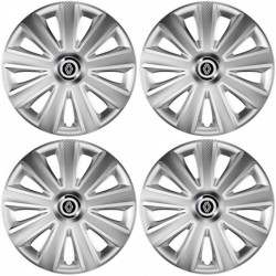 Poklice pro Renault (nové logo) 15 Aviator carbon silver