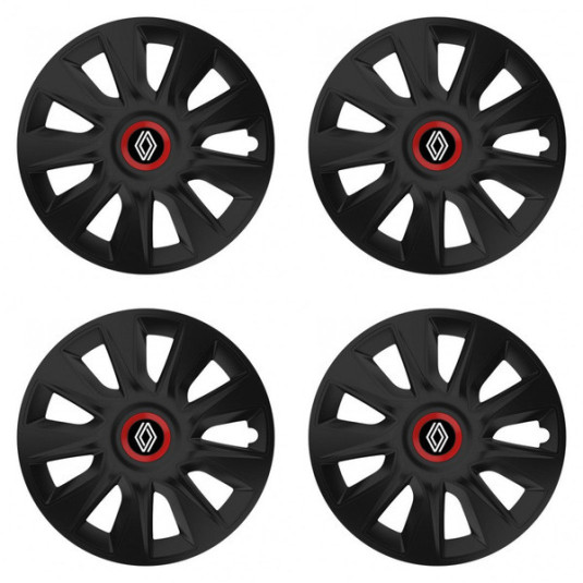 Poklice pro Renault (nové logo) 15 STRATOS RR black