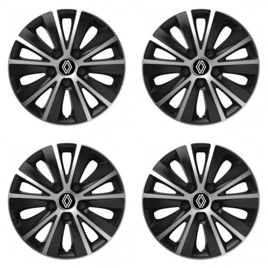 Poklice pro Renault (nové logo) 16 RAPIDE silver and black