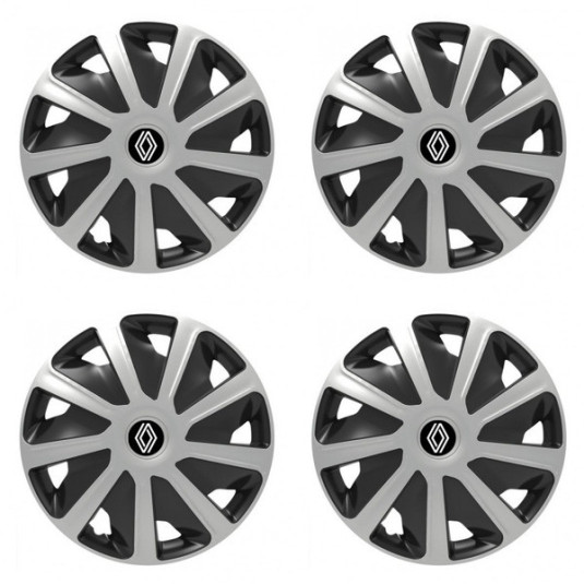 Poklice pro Renault (nové logo) pre dodávky 16 Craft silver and black