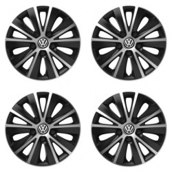 Poklice pro VW (černé) 14 RAPIDE silver and black