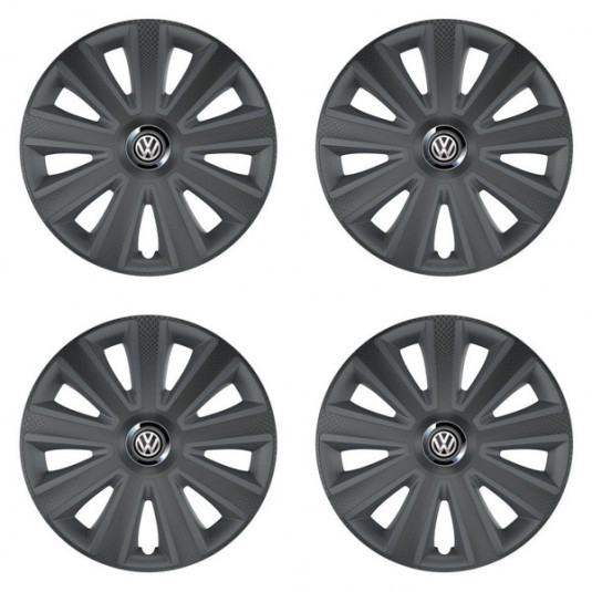 Poklice pro VW (černé) 15 Aviator carbon grafite