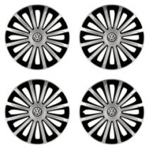 Poklice pro VW (černé) 15 TREND silver and black