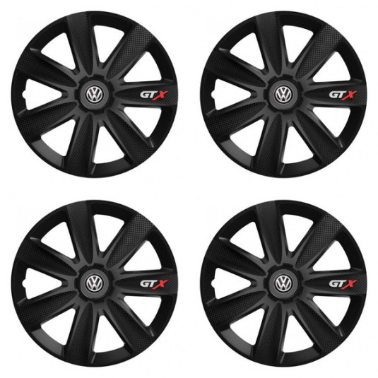 Poklice pro VW (černé) 15 GTX CARBON black