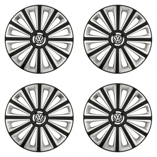 Poklice pro VW (černé) 15 TREND RC double colour