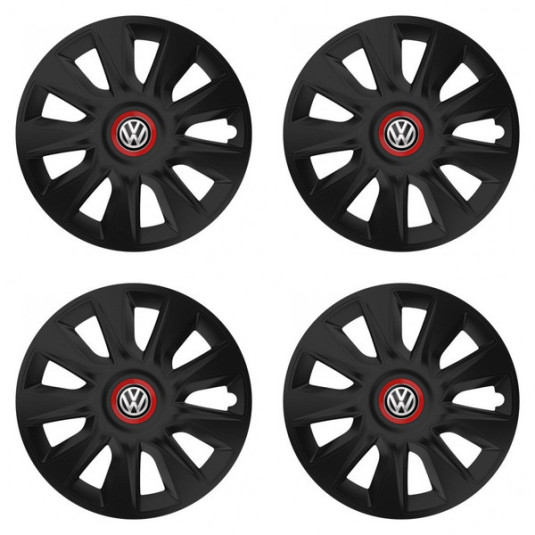 Poklice pro VW (černé) 15 STRATOS RR black