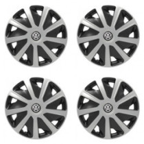 Poklice pro VW (černé) pre dodávky 15 Craft silver and black