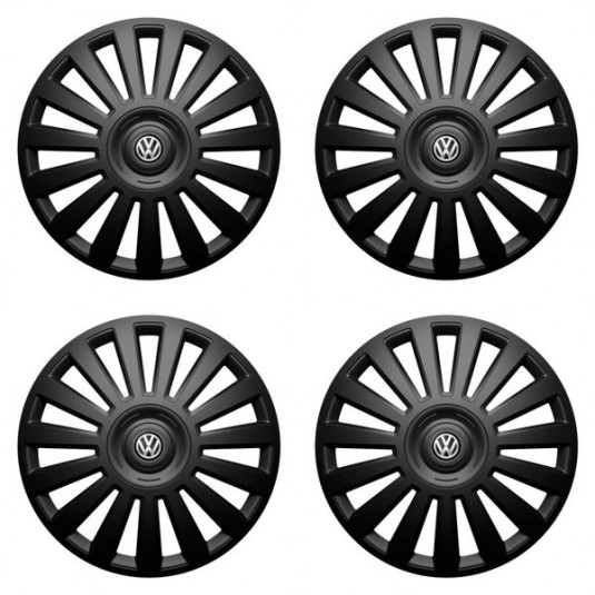 Poklice pro VW (černé) 16 Luxury black