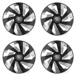 Poklice pro VW (černé) 16 Vector RC black and silver