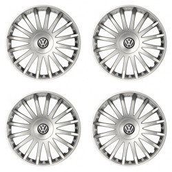 Poklice pro VW (černé) 16 CRYSTAL silver