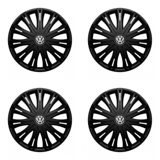 Poklice pro VW (černé) 16 SPARK BLACK