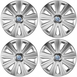 Poklice pro VW (modré) 14 Aviator carbon RC silver