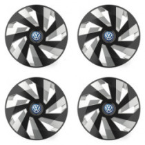 Poklice pro VW (modré) 14 Vector RC black and silver