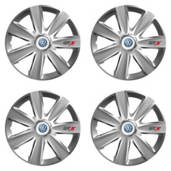 Poklice pro VW (modré) 14 GTX CARBON silver