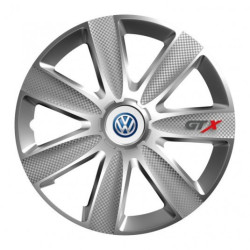 Poklice pro VW (modré) 14 GTX CARBON silver