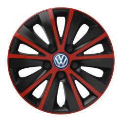 Poklice pro VW (modré) 14 RAPIDE red and black