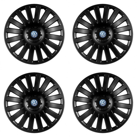 Poklice pro VW (modré) 15 Smart black