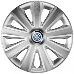 Poklice pro VW (modré) 15 Aviator carbon silver