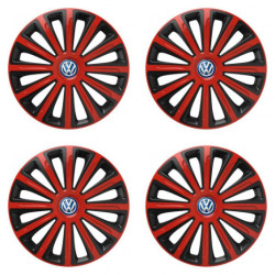 Poklice pro VW (modré) 15 TREND red and black