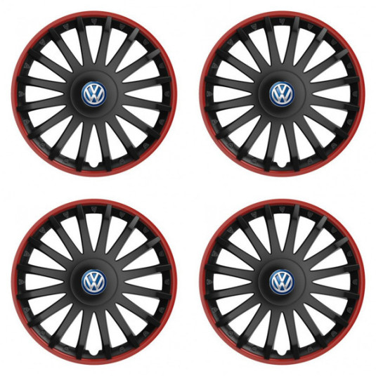 Poklice pro VW (modré) 15 CRYSTAL RO black