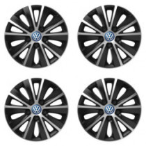 Poklice pro VW (modré) 15 RAPIDE silver and black