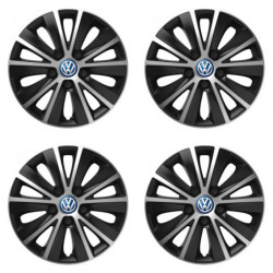 Poklice pro VW (modré) 15 RAPIDE silver and black