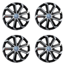 Poklice pro VW (modré) 16 Evo black&silver