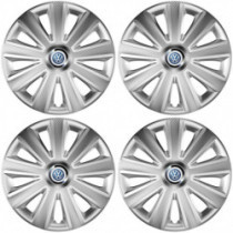 Poklice pro VW (modré) 16 Aviator carbon RC 16 silver