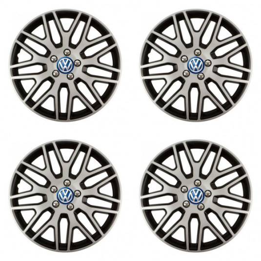 Poklice pro VW (modré) 16 Dakar NC silver and black