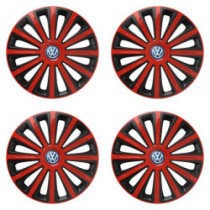 Poklice pro VW (modré) 16 TREND red and black