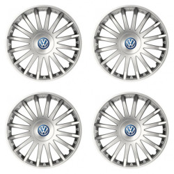 Poklice pro VW (modré) 16 CRYSTAL silver