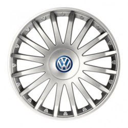 Poklice pro VW (modré) 16 CRYSTAL silver