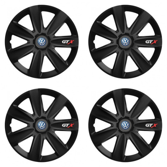 Poklice pro VW (modré) 16 GTX CARBON black