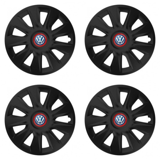 Poklice pro VW (modré) 16 STRATOS RR black